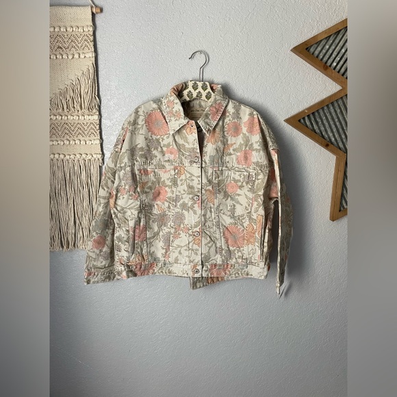 Free People Opal Swing Printed Denim Jacket 💫 - Picture 5 of 9